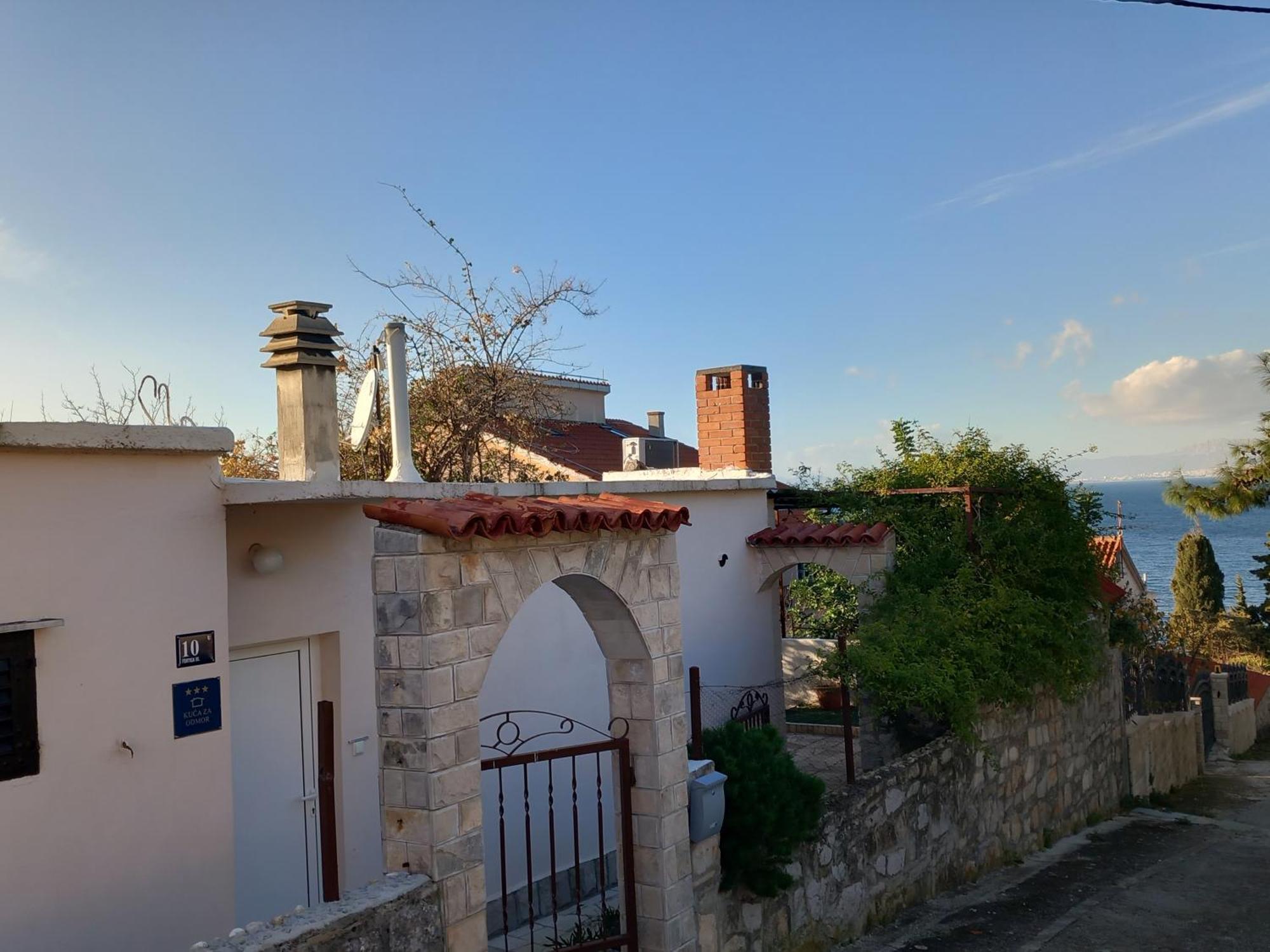 Kuca Za Odmor Skalina - Sea View Villa Splitska Buitenkant foto